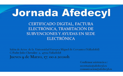 Afedecyl organiza una jornada para ayudar a los socios con las tramitaciones en sede electrónica