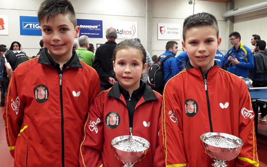 España segunda en tenis de mesa en el Open de Bélgica, gracias al oro y la plata de los burgaleses Daniel y Maria Berzosa