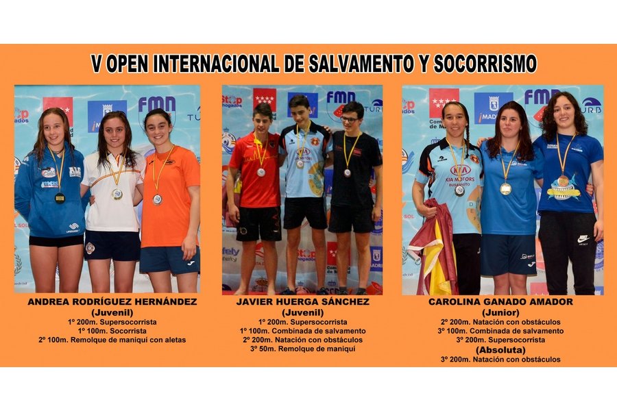 11 medallas para Castilla y León en el V Open Internacional de Salvamento y Socorrismo