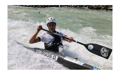 El palista, David Burgos, medalla de plata en patrullas en el Mundial de Aguas Bravas de Bratislava