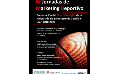 La Federación de Baloncesto de Castilla y León organiza las IV Jornadas de Marketing Deportivo