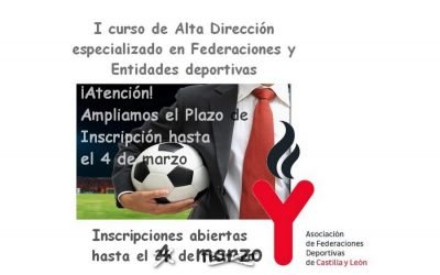El 4 de marzo finaliza el plazo para inscribirse en el curso de Alta Dirección para Federaciones