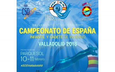 Valladolid acoge el Campeonato de España de Salvamento y Socorrismo Infantil y Cadete de invierno