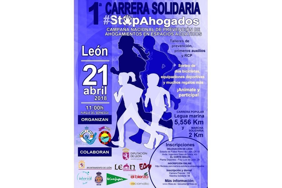 León acogerá la I Carrera Popular Solidaria #StopAhogados el próximo 21 de abril