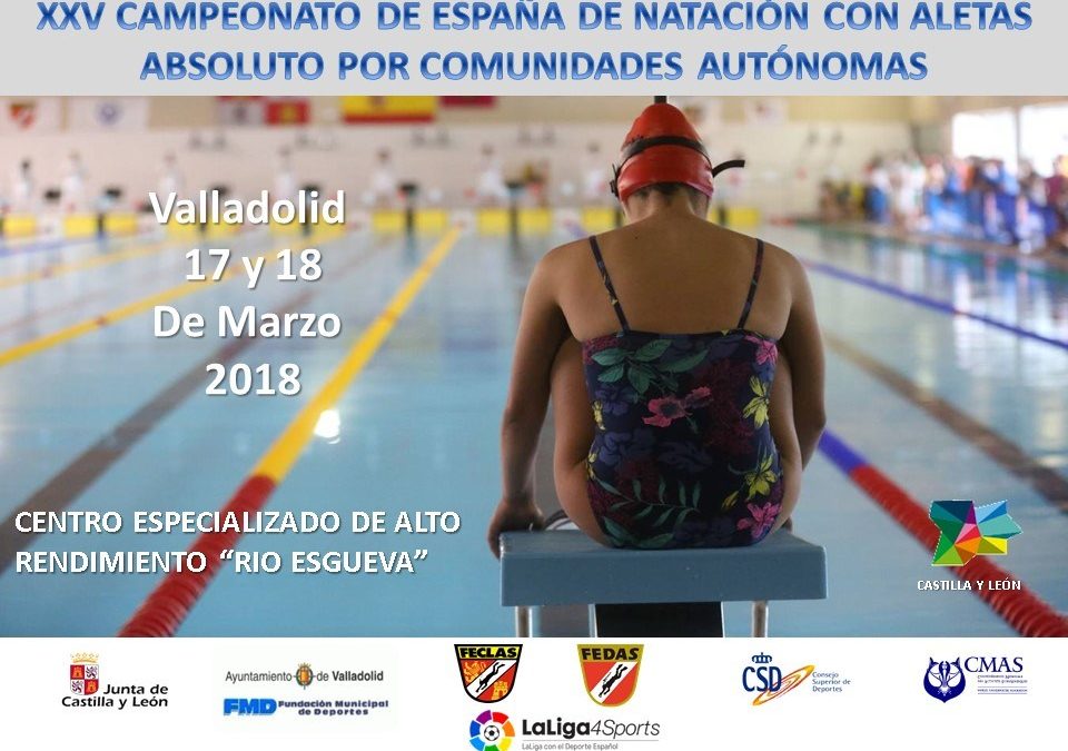 La piscina de Río Esgueva acoge el campeonato de España de natación con aletas