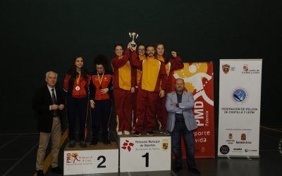 Castilla y León, dos oros y un bronce en el campeonato de España de Paleta Goma y Frontenis Olímpico