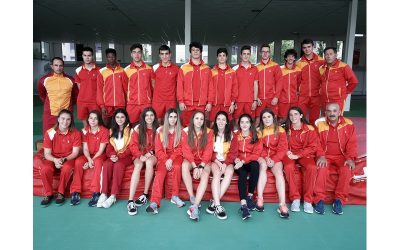El equipo sub18 de atletismo, medalla de bronce en el campeonato de España disputado en Ciudad Real