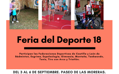 La III Feria del Deporte se celebra en el Paseo de Las Moreras del 3 al 6 de septiembre