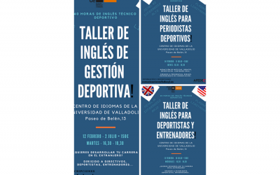 Afedecyl pone en marcha tres Talleres de Inglés deportivo en el Centro de Idiomas de la Universidad de Valladolid