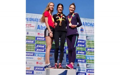 Marina Peña, oro en 20Km marcha sub23 y Daniel González y David Requejo, oro en 60m sub16