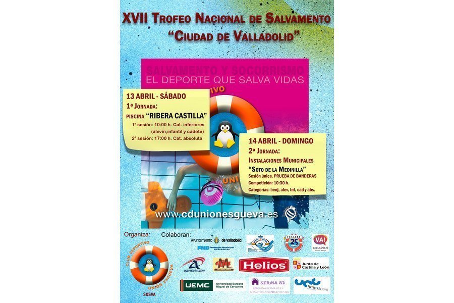 Valladolid acoge la XVII edición del Trofeo Nacional de Salvamento y Socorrismo
