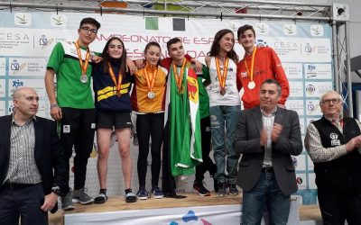 La escaladora vallisoletana Iziar Martínez, campeona de España cadete de escalada