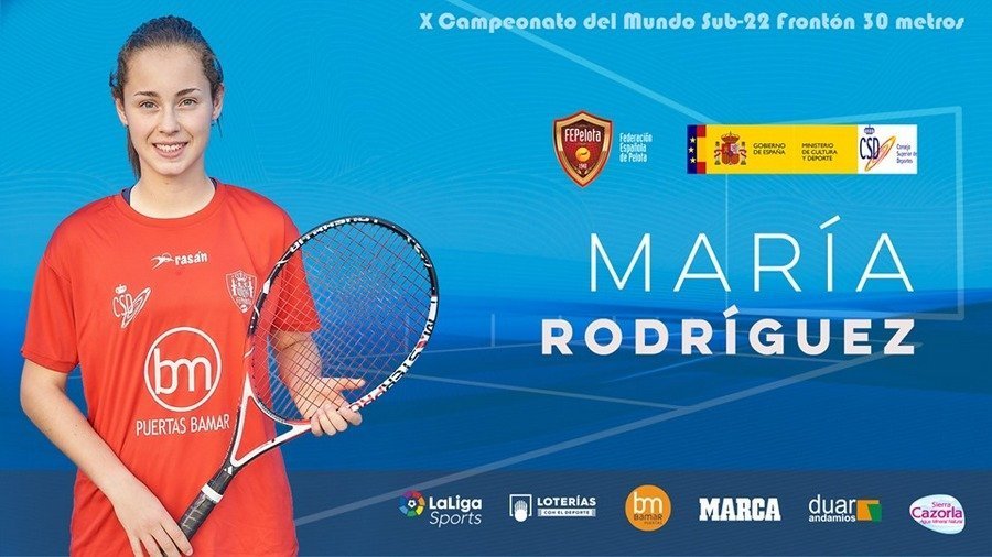 La palentina María Rodríguez representará a España en el campeonato del Mundo sub22 de Frontón que se celebra en Tenerife