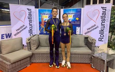 Los patinadores vallisoletanos Manuel delgado y Lidia Mateo se cuelgan el bronce en el Europeo de Patinaje Artístico
