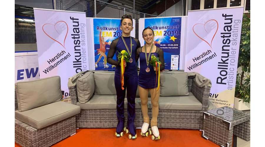 Los patinadores vallisoletanos Manuel delgado y Lidia Mateo se cuelgan el bronce en el Europeo de Patinaje Artístico