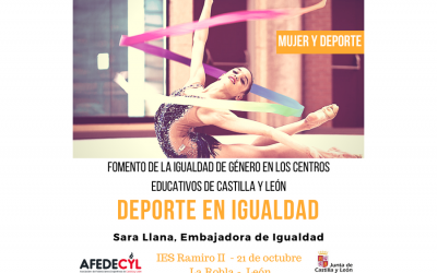 La gimnasta Sara Llana llevará el mensaje de Igualdad a los estudiantes de La Robla, como embajadora de AFEDECYL