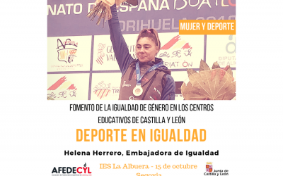 Deportistas de Castilla y León llevarán el mensaje de Igualdad a los centros educativos como ‘embajadoras’ de AFEDECYL