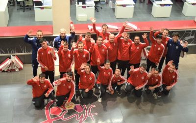 El Real ValladoliDI inaugura las visitas sociales a la casa del fútbol de Castilla y León puestas en marcha por la Federación