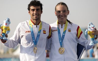Doblete de oro para Xisca Tous y Kevin Tarek Viñuela en el Mundial Playa de Doha