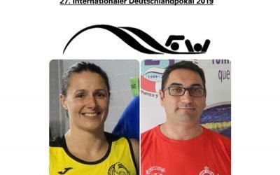 Dos técnicos de Castilla y León, Cristina García y Alberto Retuerto, en la German Cup de Salvamento y Socorrismo