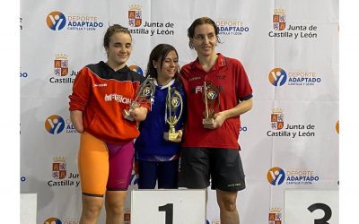 La palentina Ester Rodríguez y el segoviano Álvaro de Frutos, campeones de la Liga de Natación Adaptada de Castilla y León
