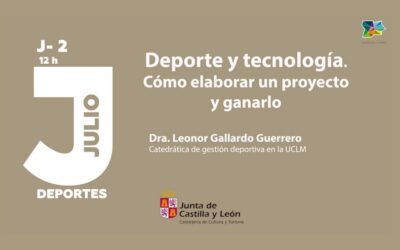 Webinar «El Deporte y la Tecnología, como elaborar un proyecto y ganarlo», el jueves 2 a las 12 horas