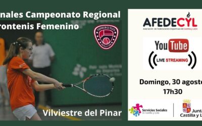 AFEDECYL retransmitirá en directo la final femenina del campeonato de Frontenis de Castilla y León