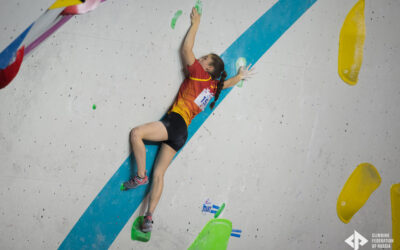 Iziar Martínez, cuarta en el Campeonato de Europa de Escalada en Bloque Juvenil