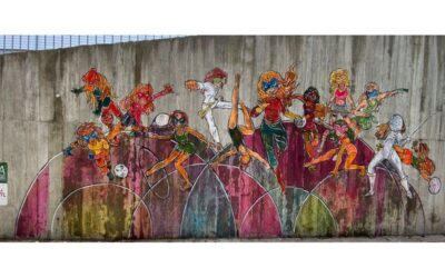 Un mural de ‘superheroínas’ para visibilizar el deporte femenino en los centros educativos de Castilla y León