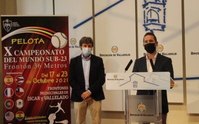 Vallelado e Íscar, sedes del Campeonato del Mundo sub 23 de Pelota en frontón de 36 metros, del 17 al 23 de octubre