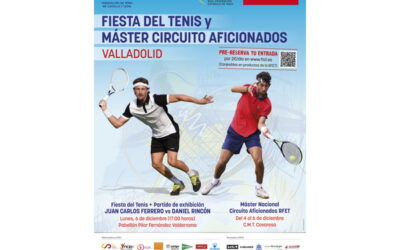 Valladolid acoge la gran Fiesta del Tenis del 4 al 6 de noviembre