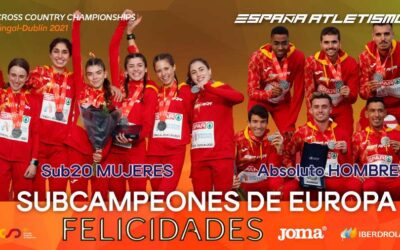 Raúl Celada y Ángela Viciosa, subcampeones de Europa de Cross con la Selección Española
