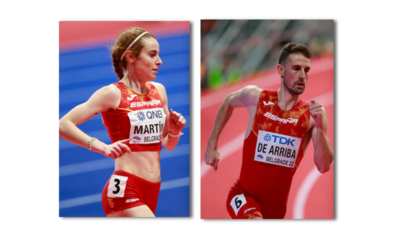 Los salmantinos Álvaro de Arriba y Lorena Martín, cuarto y octava, en el Mundial de Belgrado de Pista Cubierta