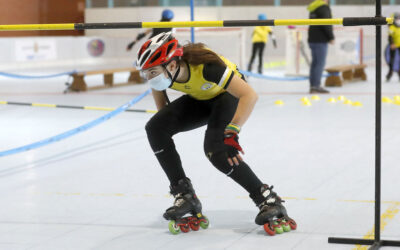 Espectáculo sobre ruedas en el Autonómico de Roller Cross, Salto y Derrapes en Valladolid