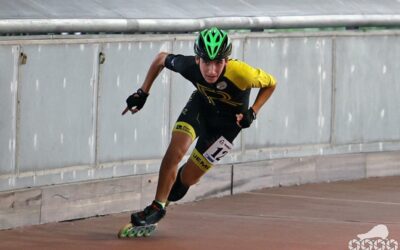 Tres patinadores del Club Rolling Lemons en la Copa de Europa de velocidad