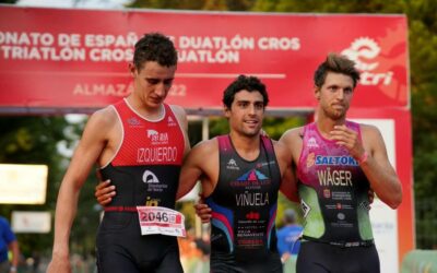 Kevin Tarek Viñuela, campeón de España de Triatlón Cros  y  Acuatlón en Almazán