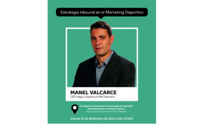 ‘Estrategia Inbound en el Marketing Deportivo’ en la VIII Jornada de Marketing Deportivo de la Facultad de Comercio