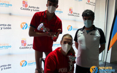 Los paralímpicos Marta Fernández y Luis Huerta lideran la final de la Liga de Castilla y León de Natación Adaptada