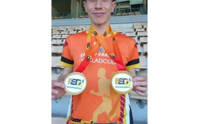 El vallisoletano Adrián Parras, doble campeón de España de atletismo