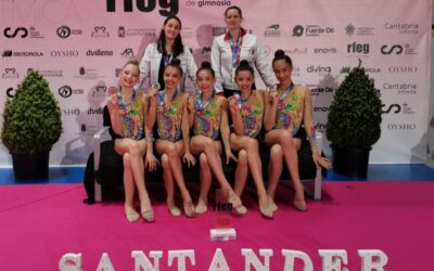El Club Deportivo La Victoria,  subcampeón de España en la Copa Nacional de gimnasia rítmica