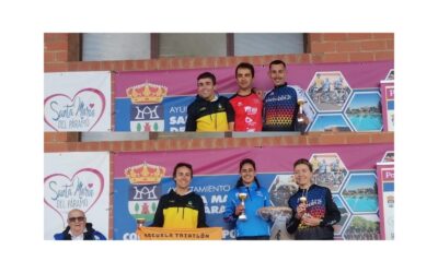 La lluvia irrumpe en el Duatlón de Santa María del Páramo