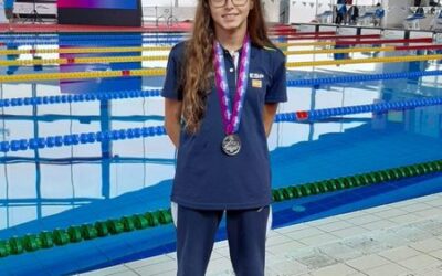 La nadadora vallisoletana Nayara Pineda brilla en el Europeo Junior