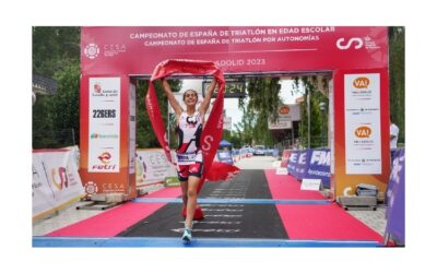 La vallisoletana Alba Núñez, campeona de España de Triatlón Escolar