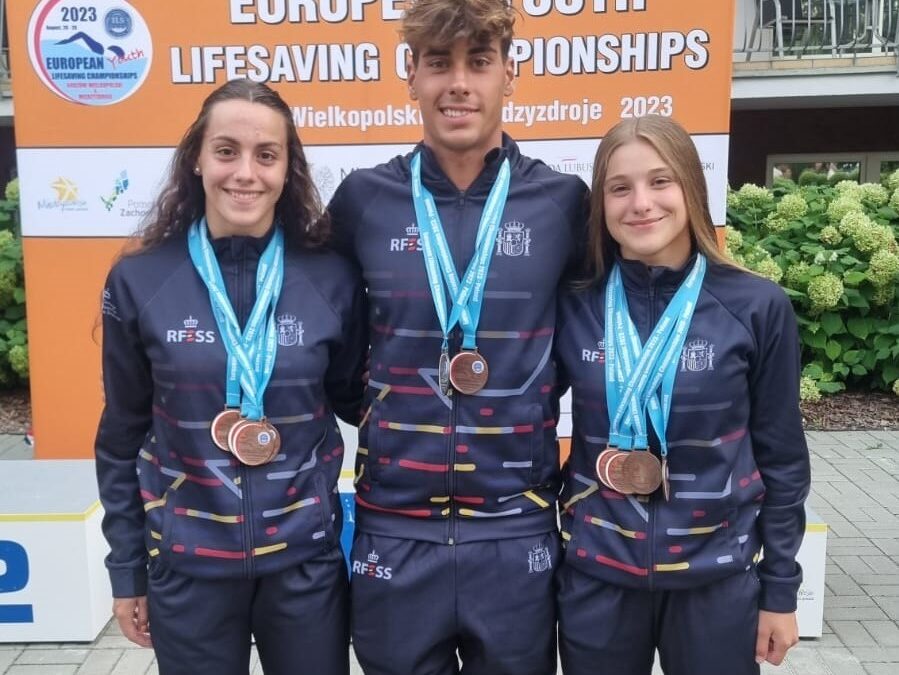 Un oro, dos platas y nueve bronces para los socorristas de Castilla y León en el Campeonato de Europa Junior por Naciones