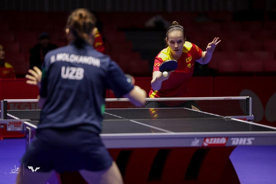 María Berzosa en el partido contra Uzbekistán
