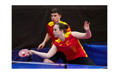 Daniel y María Berzosa, subcampeones en dobles mixto en el Youth Contender de Tenis de Mesa