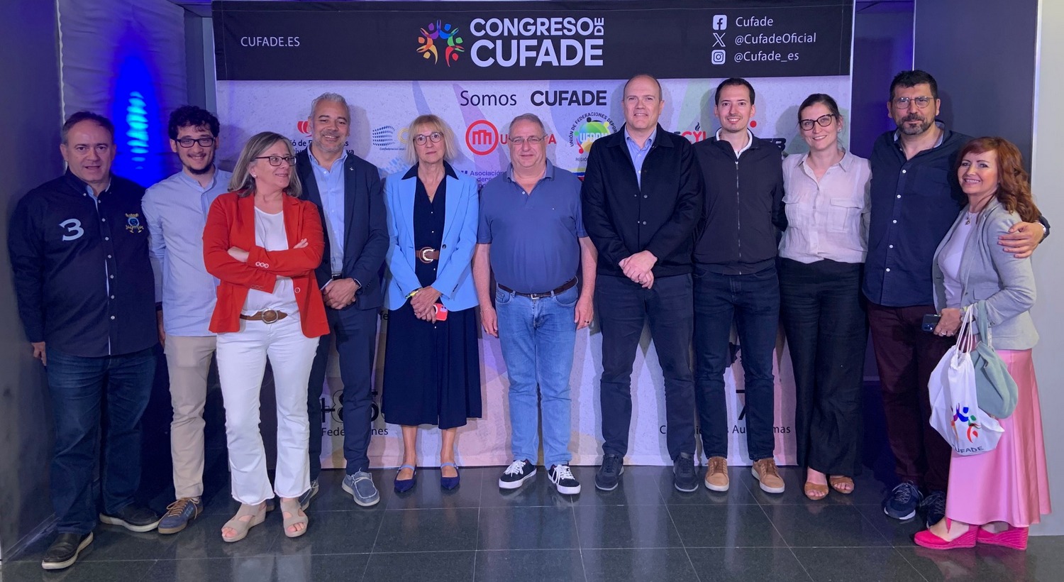 Representantes de Castilla y León en el III Congreso CUFADE de Madrid