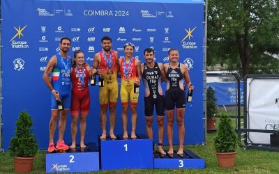 Marina Muñoz y Kevin Viñuela, oro en el Europeo de Triatlón Cross de Coimbra