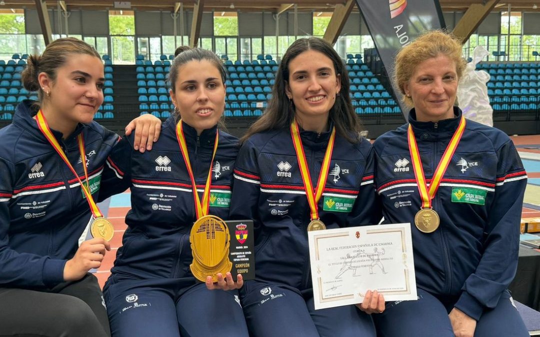 El Valladolid Club de Esgrima femenino, campeón de España por equipos