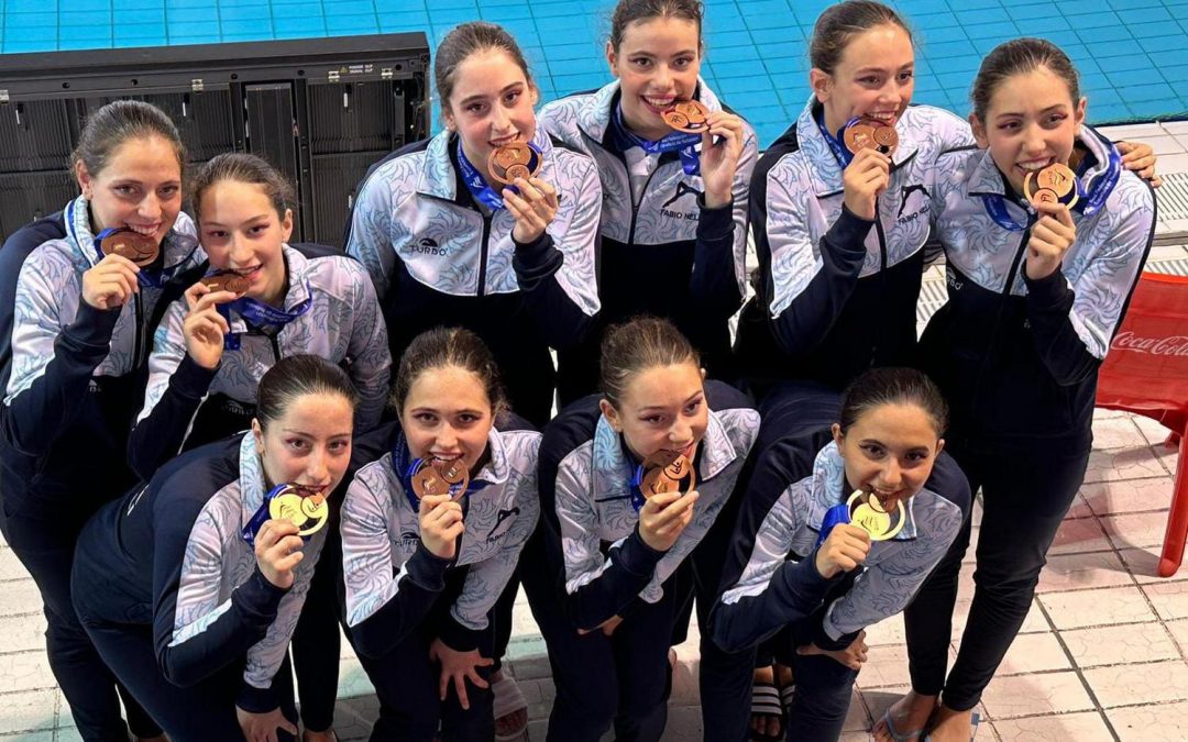 Una plata y un bronce para el club vallisoletano Fabio Nelli en el Nacional de natación artística